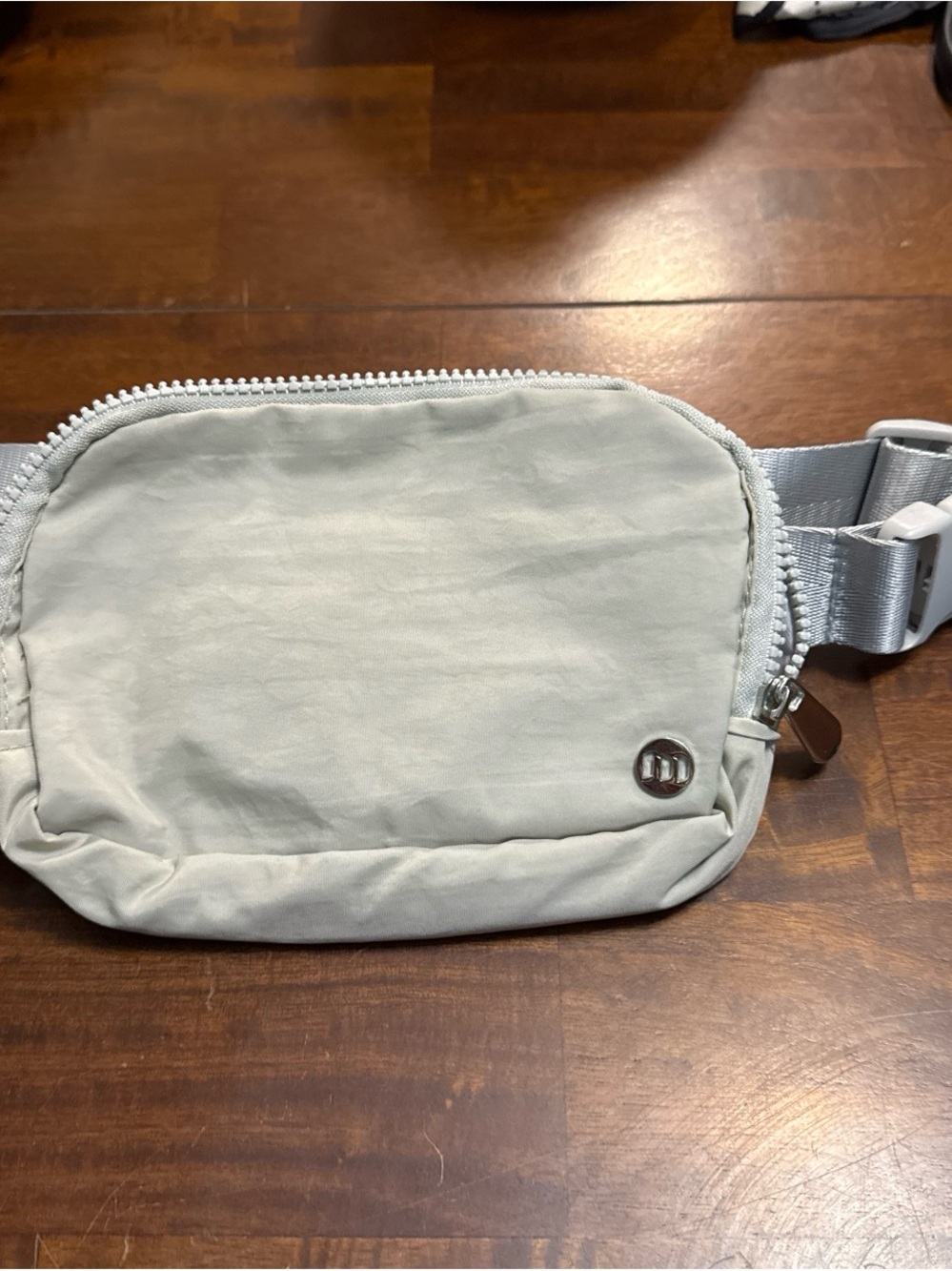 Light Gray Crossbody Belt Bag - Minimal Everyday Carry